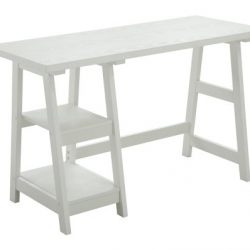 Convenience Concepts Designs2Go Trestle Desk, White