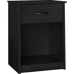 Mainstays Nightstand Side End Table, Multiple Finishes (Ebony)