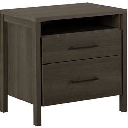 South Shore Gravity 2 Drawer Night Stand, Gray Maple