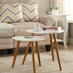 Convenience Concepts Oslo Nesting End Tables, White
