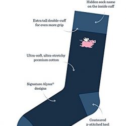 Men's Hipster Straight Up & Dirty Martini Cocktail Contemporary Crew Dress Socks (Navy Blue)