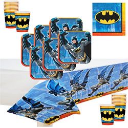 Batman Deluxe Party Supply Pack for 16 Guests.