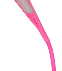 i2 Gear USB Reading Lamp with 14 LEDs Dimmable Touch Switch and Flexible Gooseneck (14 LED, Pink)