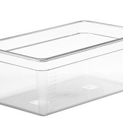 LIPAVI Sous Vide Container - Model C20 - 26 Quarts - 21 x 12.8 inch - Strong & Clear See-thought Polycarbonate - Matching L20 Rack and Tailored Lids for virtually every circulator sold separately.