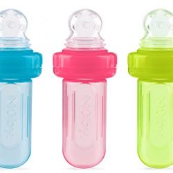 Nuby EZ Squee-Z Silicone Self Feeding Baby Food Dispenser - Colors May Vary