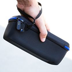 CASEMATIX Padded AT2020 Microphone Case for AT2020 USB, AT2020USB PLUS, AT2035, AT2050, AT4033a, AT4040, AT4050, ATR2500-USB, Windscreen and Small Cable Accessories