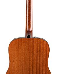 Fender CD-60S Dreadnought Acoustic Guitar - All Mahogany Bundle with Hard Case, Tuner, Strap, Strings, Picks, Austin Bazaar Instructional DVD, and Polishing Cloth