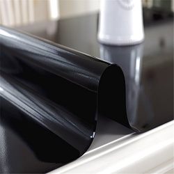 OstepDecor Black PVC Table Protector – Durable Desk Mat for Kitchens, Offices & Dining Tables