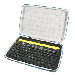 Baval Hard Case Portable Bag Storage for Logitech K480 Bluetooth Multi-Device Keyboard