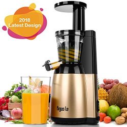 Argus Le Slow Masticating Juicer Extractor with Quiet Motor, Easy Cleaning Compact Design Cold Press Juicer for High Nutrient Fruits and Vagetables