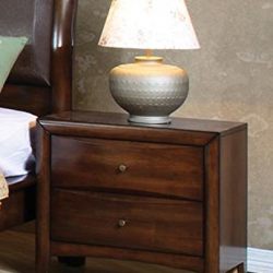 Coaster Home Furnishings Casual Contemporary Nightstand, Walnut