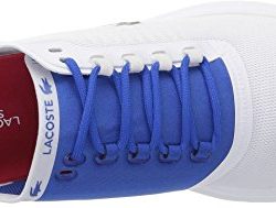 Lacoste Men’s Lt Fit Sneakers,White/Blu Textile,10 M US