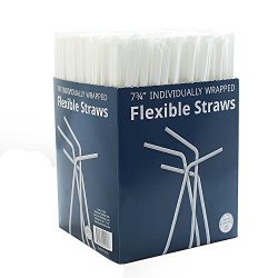 Party Bargains Disposable Drinking Straws, 7.75 inch