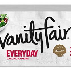 Vanity Fair Everyday Napkins, 300 Count Paper Napkins (Packaging Design May Vary)