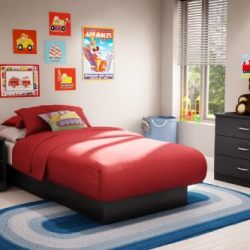 South Shore Libra Nightstand, Black