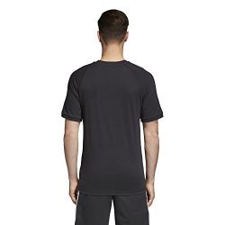 Adidas Men's Originals 3 Stripes Tee, Black, M