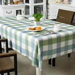 OstepDecor Waterproof Tablecloth 100% Polyester Decorative Table Top Cover for Kitchen Dining Room End Table Protection - Rectangle/Oblong, 52" x 70"