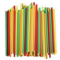 Assorted Colors Smoothie Straws, Pack of 100 Pieces