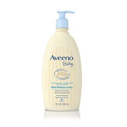 Aveeno Baby Daily Moisture Lotion, For Delicate Skin, Fragrance Free, 18 Oz.