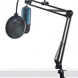Blue Microphones Yeti Teal USB Microphone with Knox Studio Arm and Pop Filter