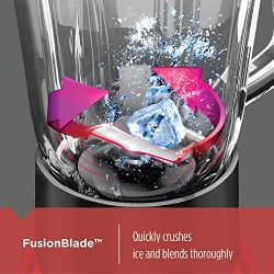 BLACK+DECKER FusionBlade Blender with 6-Cup Glass Jar, 12-Speed Settings, Red