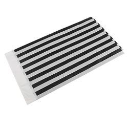 Homyl 180 x 108cm Striped Disposable Table Cloth Table Cover Home Table Decoration - Black