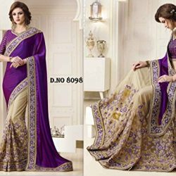 Aarah Women's Ethnic Handmade Festive Special Saree Free Size