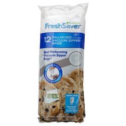 FoodSaver Gallon-Sized Vacuum Zipper Bags. Pack of 12