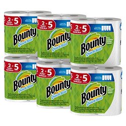 Bounty Quick-Size Paper Towels, 12 Family Rolls, White