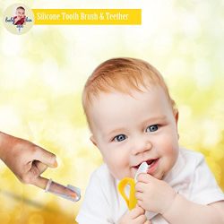 Baby Luv Sea infant toothbrush with finger teether