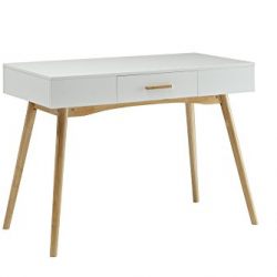 Convenience Concepts Oslo 1-Drawer Desk, White