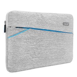 Lacdo 13-13.3 Inch Waterproof Laptop Sleeve Case for Apple MacBook Pro 13.3-inch Retina/MacBook Air 13"/iPad Pro/Surface Book/ASUS ZenBook/Dell HP Chromebook Notebook Bag Carrying Case, Gray