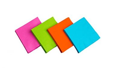 brights napkins count neon