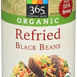 365 Everyday Value, Organic Refried Black Beans, 16 Ounce
