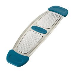 Rachael Ray Stainless Steel Multi-Grater with Silicone Handle, Marine Blue