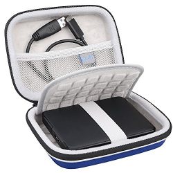 Lacdo EVA Shockproof Carrying Travel Case for Seagate Expansion, Large Size Blue