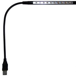 i2 Gear Touch Switch LE-668 USB Reading Lamp with 10 LED Lights and Touch Switch (Black) Electronic Reference Device