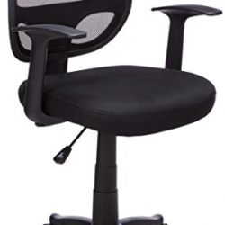Flash Furniture Mid-Back Black Mesh Swivel Task Chair with Arms