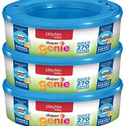 Playtex Diaper Genie Refills for Diaper Genie Diaper Pails - 270 Count (Pack of 3)
