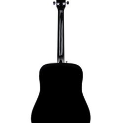 Fender FA-100 Dreadnought Acoustic Guitar - Black Bundle with Gig Bag, Tuner, Strings, Strap, and Picks