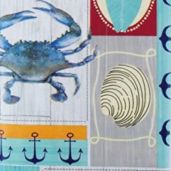 Daily Catch Boat Docks Patchwork Vinyl Flannel Back Tablecloth (60" Round)