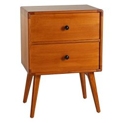 Porthos Home Antique Revival Tristan Mid-Century Modern Side Table, Natural
