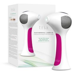 Tria Beauty Hair Removal Laser 4X for Women and Men - At Home Device for Permanent Results on Face and Body - FDA cleared - Fuschia