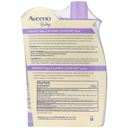 Aveeno Baby Calming Comfort Bath + Lotion Set, Baby Skin Care Products, 2 Items