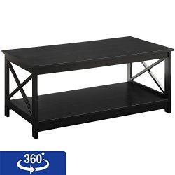 Convenience Concepts Oxford Coffee Table, Black