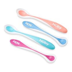 Nuby 4-Pack Hot Safe Feeding Spoons