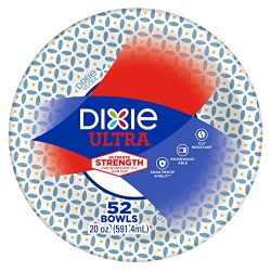 Dixie Ultra Paper Bowls, 20oz, 52 Count