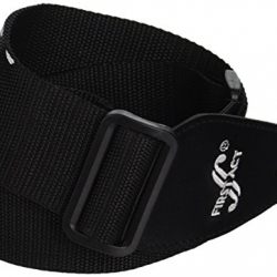 First Act MX073 Guitar Strap, Black Flames