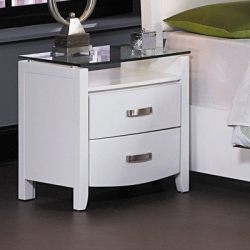 Homelegance Lyric Night Stand in White