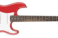Fender 311001540 Squier by Bullet Stratocaster Electric Guitar - Hard Tail - Rosewood Fingerboard - Fiesta Red